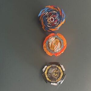 Vibrant Spinning Tops Trio